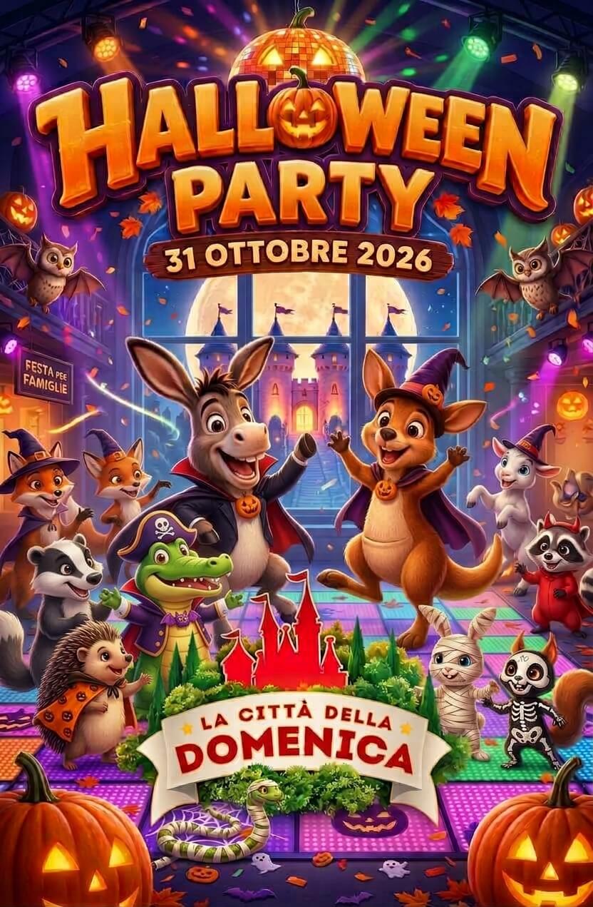 Halloween party città della domenica